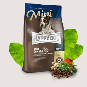 Happy-Dog-Supreme-Mini-小型犬加拿大三文魚兔肉羊肉無榖物高能量配方-Mini-Canada-4kg-Happy-Dog-寵物用品速遞