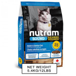 nutram SOUND紐頓 成貓配方貓糧 S5 5.4kg (NT-S5-5K) 貓糧 貓乾糧 Nutram 紐頓 寵物用品速遞