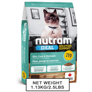 nutram紐頓-nutram-IDEAL紐頓-敏感腸胃及皮膚配方貓糧-I19-1_13kg-Nutram-紐頓-寵物用品速遞