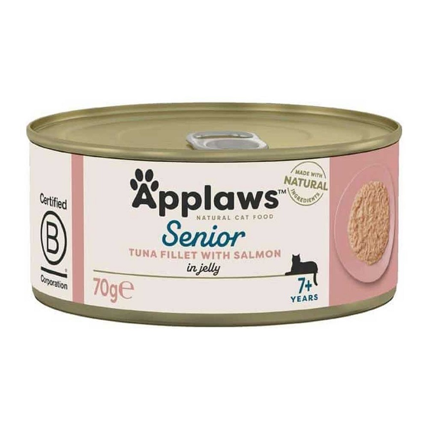 Applaws Applaws 貓罐頭 啫喱高齡貓用7+ 吞拿魚及三文魚 Senior Tuna with Salmon in Jelly 70g (淺粉) (1328)