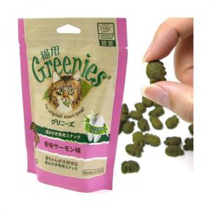 貓小食-日本Greenies-Dental-Treats-貓齒靈貓咪潔齒餅-三文魚味FG02-70g-粉紅-Greenies-貓齒靈-寵物用品速遞