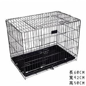 貓犬用日常用品-中型寵物籠-顏色隨機-貓犬用-L60cmxW42cmxH50cm-貓犬用-寵物用品速遞