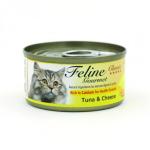 Feline Gourmet 貓罐頭去毛球配方 吞拿魚及芝士 80g (FG80-1 ) 貓罐頭 貓濕糧 Feline Gourmet 寵物用品速遞