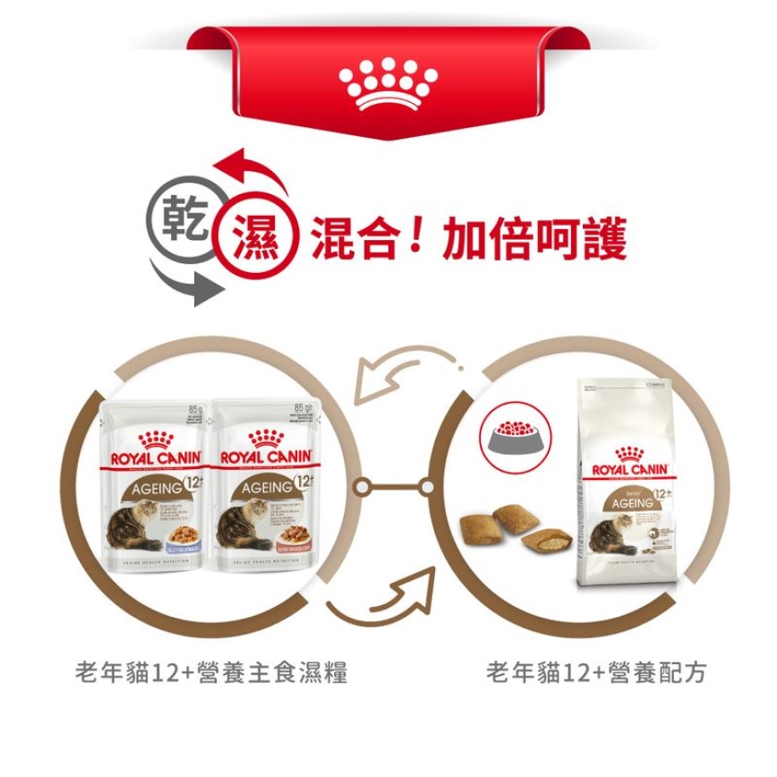 Royal Canin 法國皇家 貓濕糧 老年貓12+營養主食濕糧 (啫喱) 85g (圖片7)