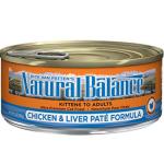 Natural Balance雪山 全貓罐頭 雞肉及雞肝 Chicken & Liver 3oz 貓罐頭 貓濕糧 乖乖吃飯 寵物用品速遞