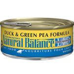 Natural Balance雪山 全貓罐頭 無穀物鴨肉青豆 Duck & Green Pea 3oz 貓罐頭 貓濕糧 乖乖吃飯 寵物用品速遞