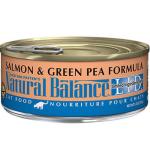 Natural Balance雪山 全貓罐頭 無穀物三文魚青豆 Salmon & Green Pea 5.5oz 貓罐頭 貓濕糧 乖乖吃飯 寵物用品速遞