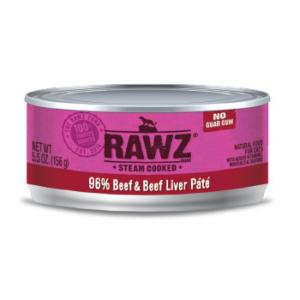 RAWZ-全貓主食罐-牛肉及牛肝-96-Beef-Beef-Liver-Pate-155g-RZCB156-RAWZ-寵物用品速遞