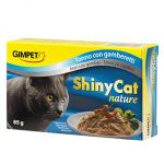 Gim Cat 貓罐頭 ShinyCat Nature 天然優質水煮罐 吞拿魚及鮮蝦 85g (淺藍) (GM411835) 貓罐頭 貓濕糧 Gim Cat 寵物用品速遞