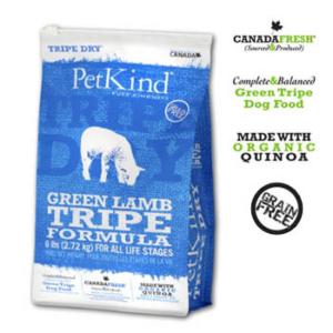 PetKind-無穀物狗糧-有機藜麥羊肉低敏配方-Green-Lamb-Tripe-25lb-PetKind-寵物用品速遞