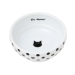 日本猫壱 necoichi ペット 陶瓷平底寵物糧食碗 (波點款) (貓犬用) 貓犬用日常用品 飲食用具 寵物用品速遞