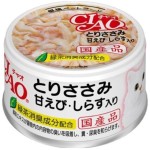 CIAO 日本貓罐頭 雞肉甜蝦+白飯魚 85g (白) (A-20) 貓罐頭 貓濕糧 CIAO INABA 寵物用品速遞