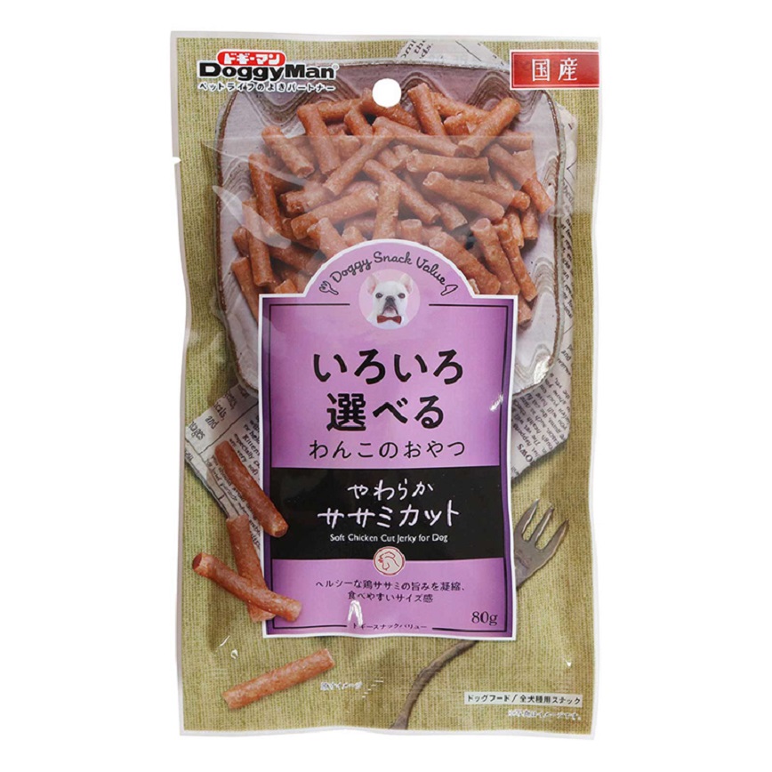 DoggyMan DoggyMan 日本製狗零食 滋味雞肉軟條 80g (犬用)
