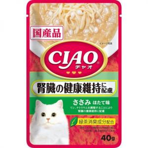 INABA-CIAO-日本CIAO袋裝湯包-腎臓健康維持配慮-雞肉-扇貝味-40g-紅綠-IC-322-CIAO-INABA-寵物用品速遞