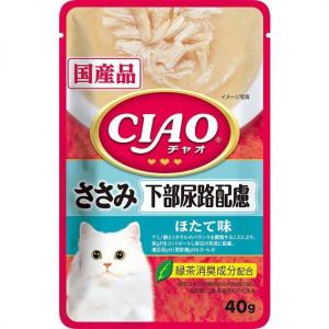 INABA-CIAO-日本CIAO袋裝湯包-下部尿路配慮-雞肉-扇貝味-40g-紅粉藍-IC-307-CIAO-INABA-寵物用品速遞