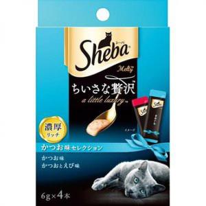 Sheba-日本Sheba-豪華滋味能量小食-鰹魚及鮮蝦-4本入-藍-Sheba-寵物用品速遞