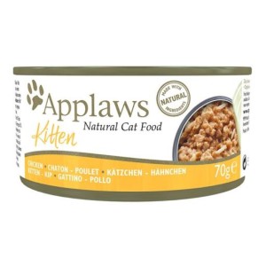 Applaws-天然優質幼貓罐頭-雞胸-Kitten-Tin-Chicken-70g-粉綠-1001-Applaws-寵物用品速遞