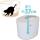 IRIS-日本IRIS-封閉型雙層貓砂盤-豆腐貓砂適用-白色-PUNT-530-貓砂盤-寵物用品速遞