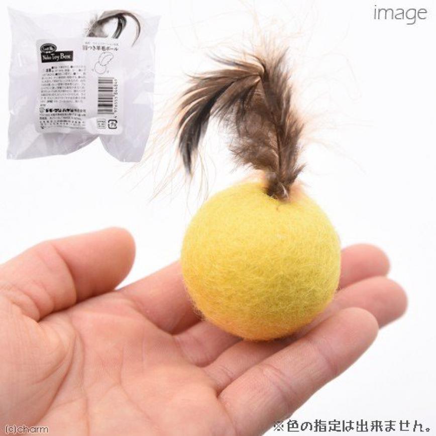 日本ティータ 100％羊毛逗貓玩具波波 (顏色隨機) (圖片3)