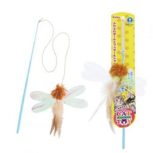 Petio-日本Petio-軟棉棉蜻蜓貓咪逗貓棒-貓咪玩具-寵物用品速遞