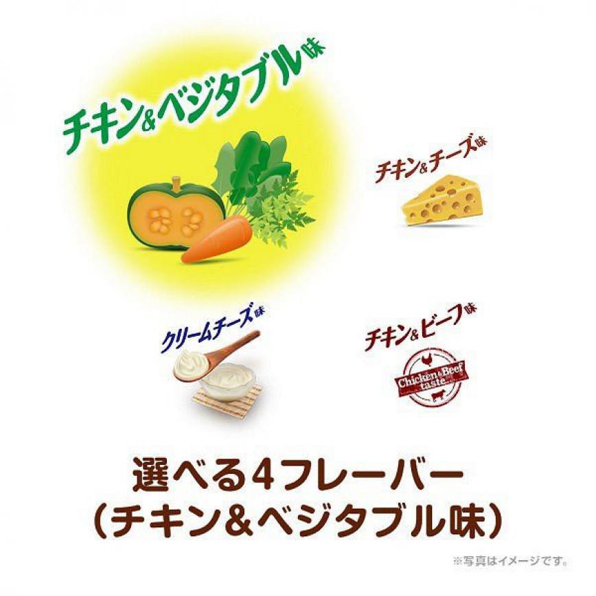 Unicharm 狗零食 日本狗狗魚仔餅 雞肉及蔬菜味 50g (綠) (圖片5)