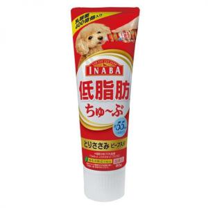 狗小食-日本INABA狗狗營養膏-低脂肪雞肉及牛肉味-80g-紅-DS-62-CIAO-INABA-寵物用品速遞