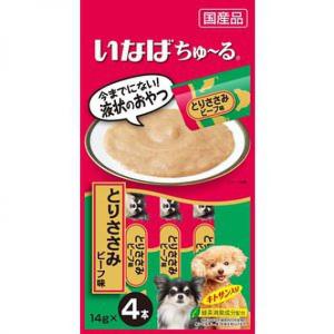 INABA-CIAO-日本CIAO肉泥餐包-狗狗配方-雞肉牛肉肉醬-56g-紅綠-CIAO-INABA-寵物用品速遞