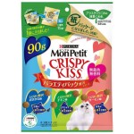 日本MonPetit Crispy Kiss 貓脆餅 奢華魚肉雞肉及三文魚味 6g x 15袋 貓小食 MonPetit 寵物用品速遞