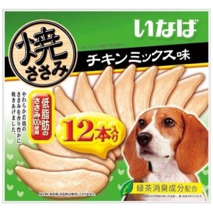 INABA-CIAO-日本CIAO烤雞胸肉-狗狗配方-雞肉味-12本入-綠-CIAO-INABA-寵物用品速遞