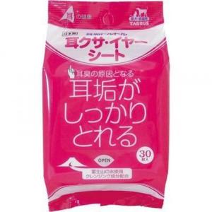 貓犬用清潔美容用品-日本TAURUS-耳部去耳垢清潔濕紙巾-30枚入-貓犬用-耳朵護理-寵物用品速遞