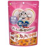 Unicharm 貓零食 日本三星銀匙貓脆餅 腎臓健康配方 海鮮味 60g (桃紅) 貓零食 寵物零食 Unicharm 三星銀匙 寵物用品速遞