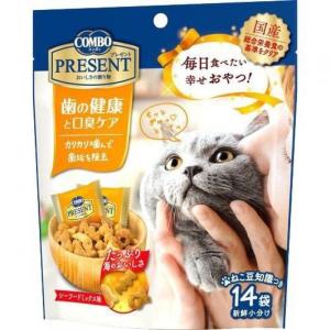 貓小食-日本COMBO-二合一健康貓零食-除口臭及潔齒配方-42g-橙-COMBO-寵物用品速遞