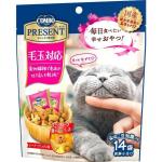 COMBO 日本二合一健康貓零食 去毛球配方 42g (桃紅) 貓小食 COMBO 寵物用品速遞