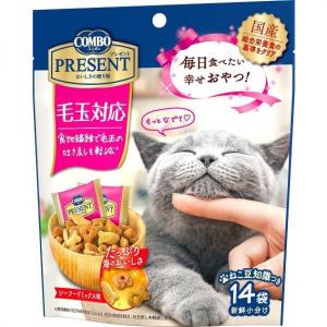 貓小食-日本COMBO-二合一健康貓零食-去毛球配方-42g-桃紅-COMBO-寵物用品速遞