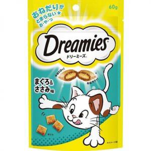 貓小食-日本Dreamies-護齒夾心酥-金槍魚及雞肝味-60g-藍綠-Dreamies-寵物用品速遞