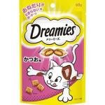 日本Dreamies 護齒夾心酥 鰹魚味 60g (粉紅) 貓零食 寵物零食 Dreamies 寵物用品速遞