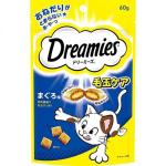 日本Dreamies 護齒夾心酥 毛玉配慮金槍魚片味 60g (深藍) 貓零食 寵物零食 Dreamies 寵物用品速遞