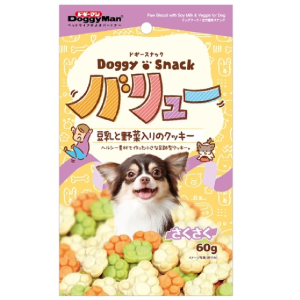 狗小食-日本DoggyMan-牛奶及蔬菜健康小餅乾-60g-DoggyMan-寵物用品速遞