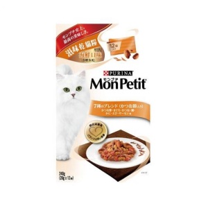 MonPetit-滋味乾貓糧-海鮮口味-含鰹魚乾-240g-20g-x-12袋-橙-NE12378421-MonPetit-寵物用品速遞