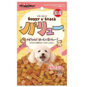 狗小食-日本DoggyMan-彩色牛肉粒-南瓜及番薯-80ｇ-犬用-DoggyMan-寵物用品速遞