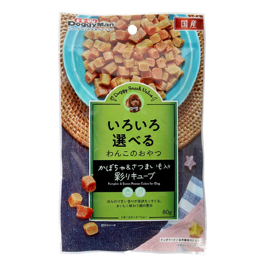 DoggyMan DoggyMan 日本狗零食 南瓜番薯粒 80g