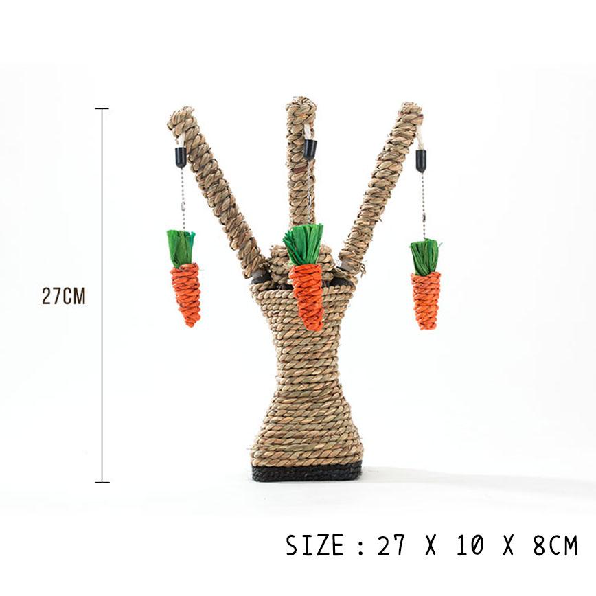 HelloDOG 玩具嚴選 貓抓柱 劍麻樹杈紅蘿蔔 (圖片4)