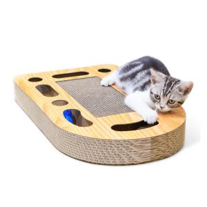 貓咪玩具-瓦楞紙U型-貓咪磨爪貓抓板玩具-貓貓-寵物用品速遞
