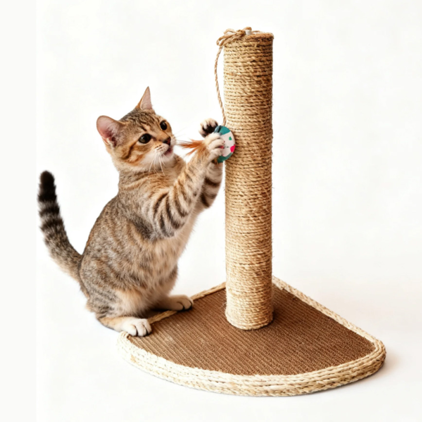 貓抓板 貓爬架 劍麻貓抓柱 玩具嚴選 三角型