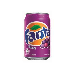 貓奴生活雜貨-芬達提子味汽水-Fanta-Grape-Flavoured-Soda-330ml-2109-飲品-寵物用品速遞