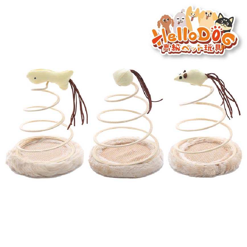 HelloDOG 貓玩具 彈簧瘋狂逗貓玩具麻球 1件 (隨機款) (圖片4)