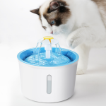 花朵噴泉流水 飲水機 電動循環寵物飲水器 (顏色隨機) 貓犬用日常用品 飲食用具 寵物用品速遞