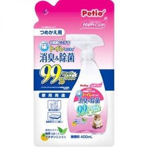 Petio-日本Petio-貓貓廁所除臭殺菌劑噴霧-400ml-補充裝-貓犬用日常用品-寵物用品速遞