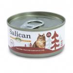 Salican 白肉吞拿魚鯛魚啫喱貓罐頭 85g 啡 (001973) 貓罐頭 貓濕糧 Salican 寵物用品速遞