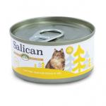 Salican 貓罐頭 白肉吞拿魚鮮蝦啫喱 85g 黃 (001971) 貓罐頭 貓濕糧 Salican 寵物用品速遞